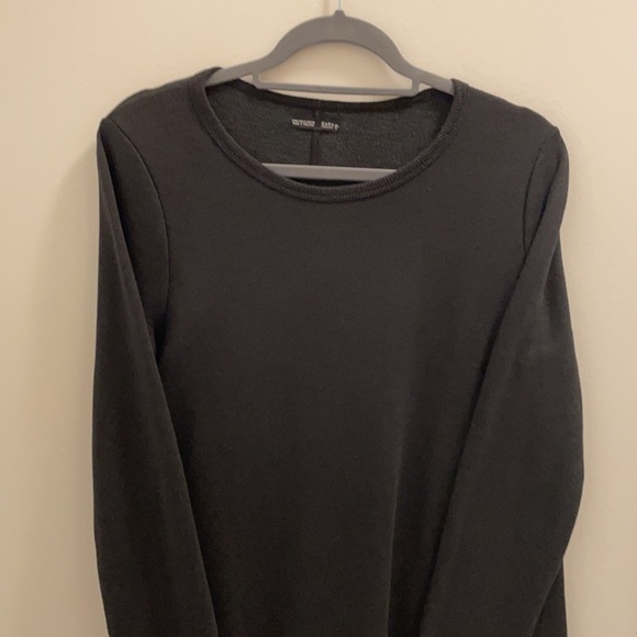 ZARA black asymmetrical hem long sleeve - Picture 3 of 3